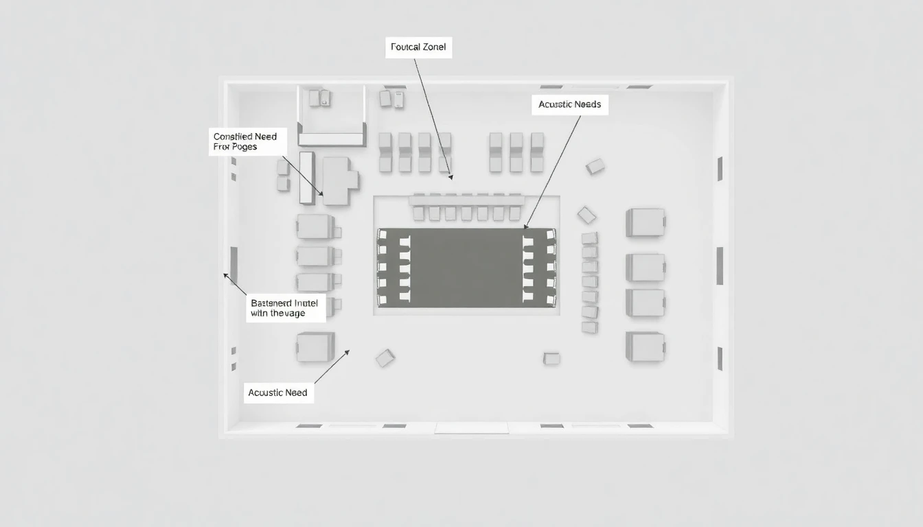 Estudo de layout e plano de necessidades